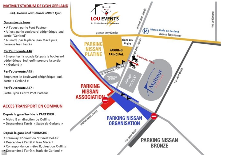 plan d'accès au Forum